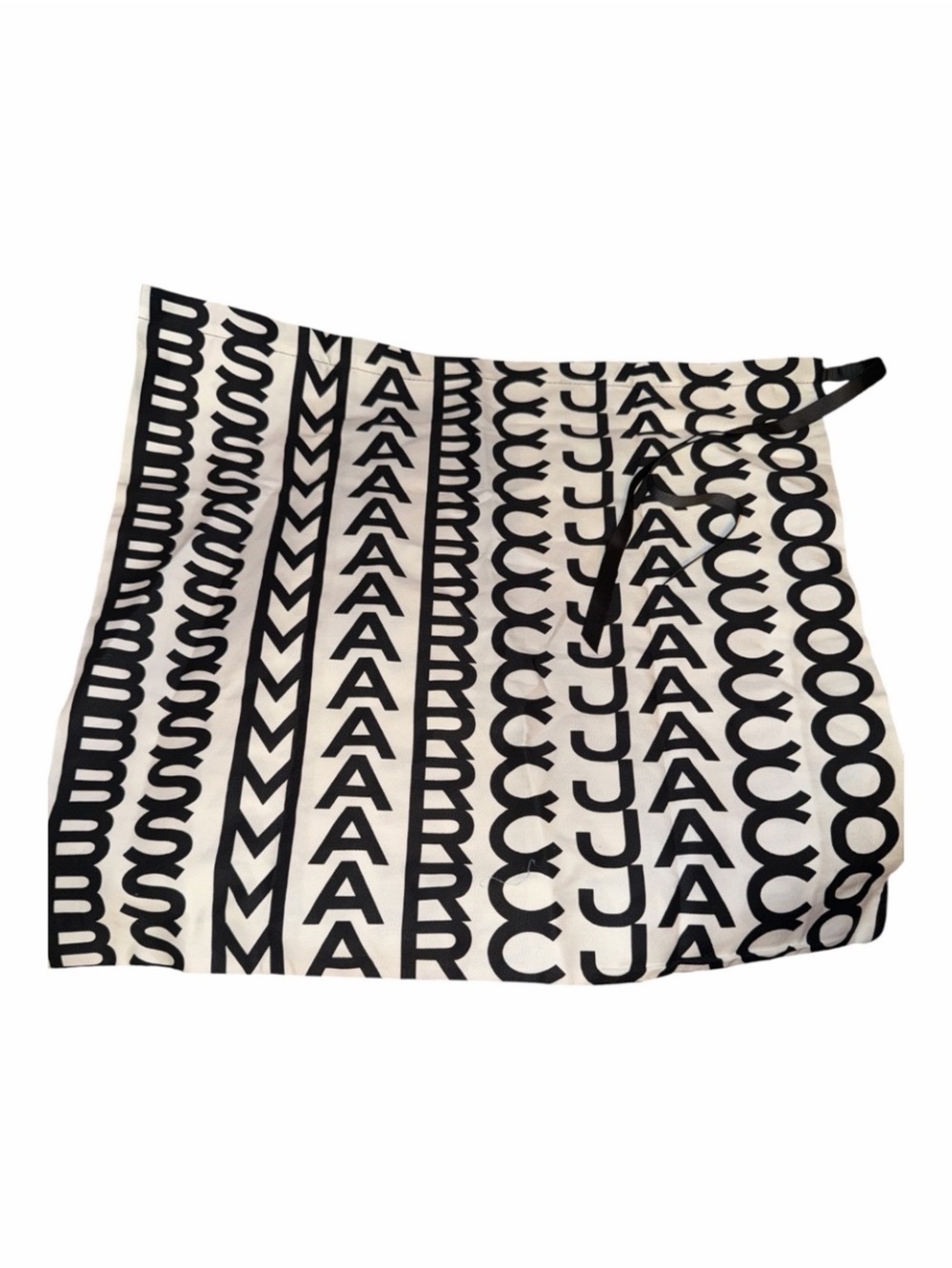 Marc Jacobs Black and White Logo Print dust Bag